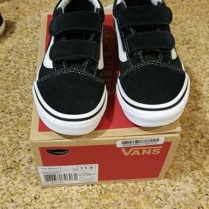 Black and white Vans